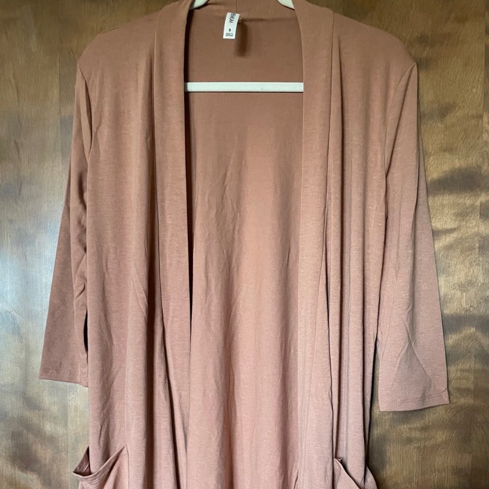 Open Long Cardigan, Egg Shell